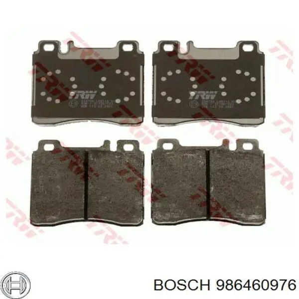 986460976 Bosch колодки гальмівні передні, дискові