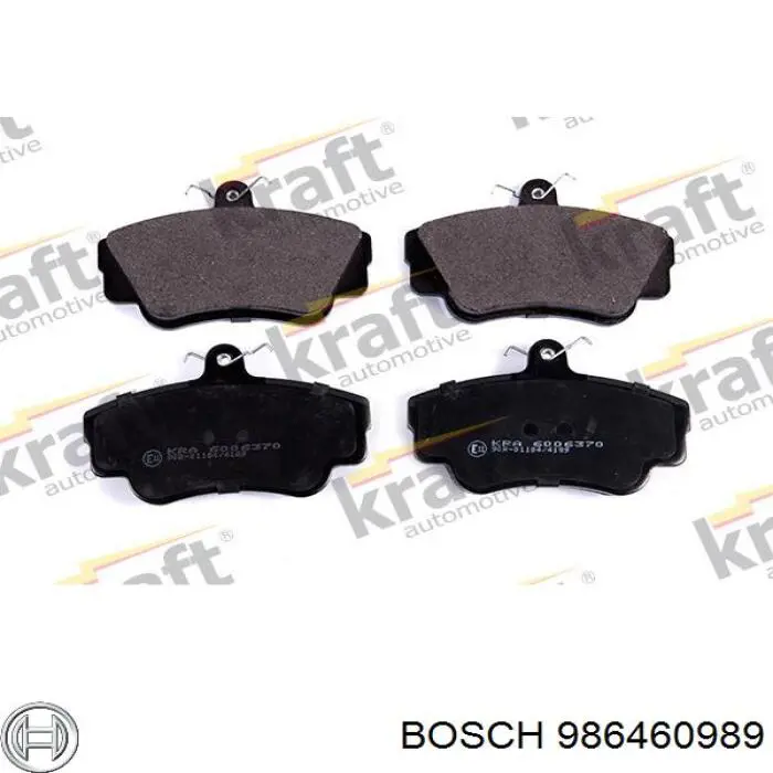986460989 Bosch Передні гальмівні колодки