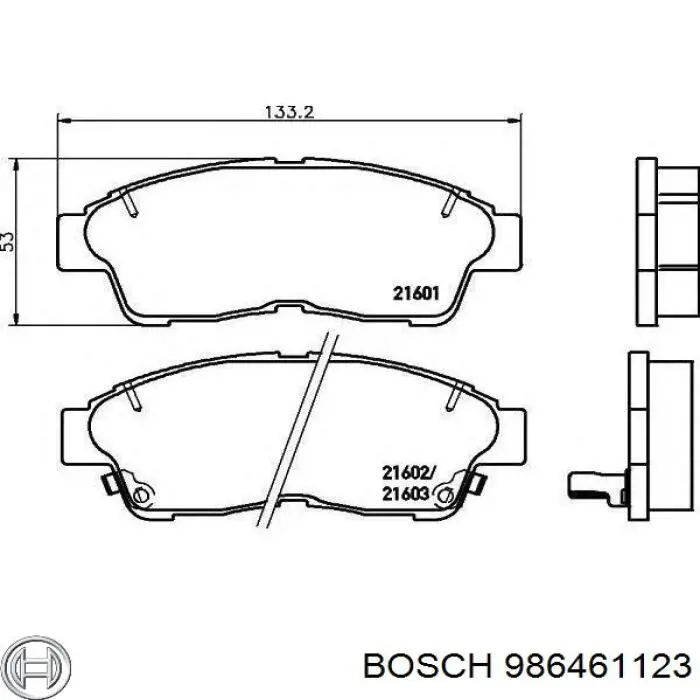 986461123 Bosch Передні гальмівні колодки