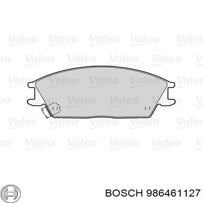 Колодки гальмівні передні, дискові 986461127 Bosch