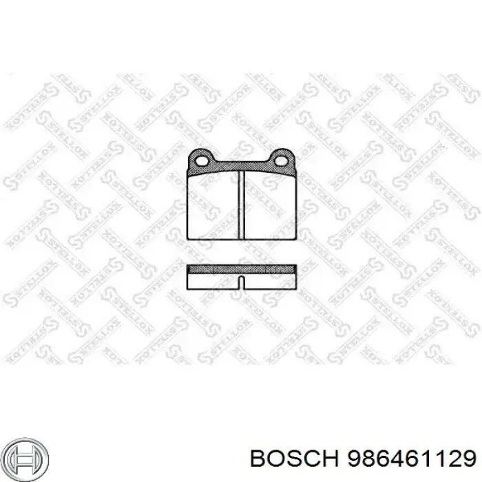 Купити 986461129 Bosch Колодки гальмівні передні, дискові