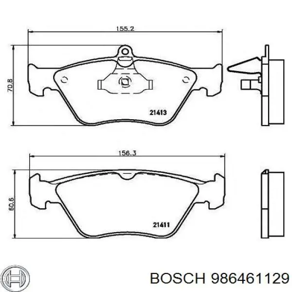 Гальмівні колодки Bosch 986461129 ціна, від 16.20 USD