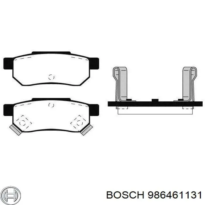 Купити 986461131 Bosch Задні колодки