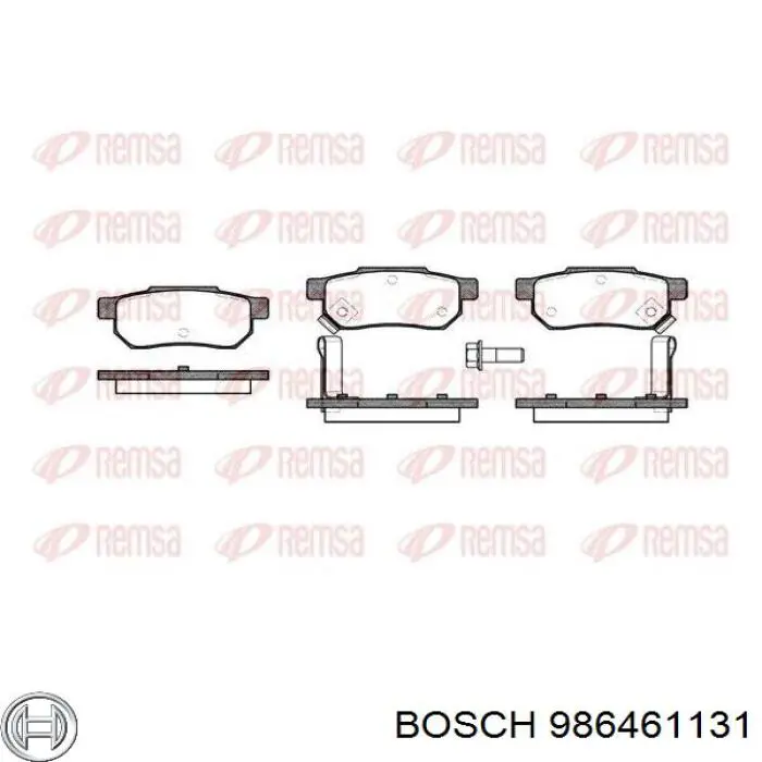 Колодки гальмові задні, дискові 986461131 Bosch