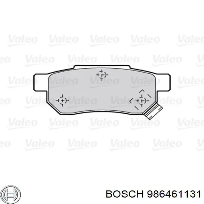 986461131 Bosch Колодки гальмівні задні, дискові