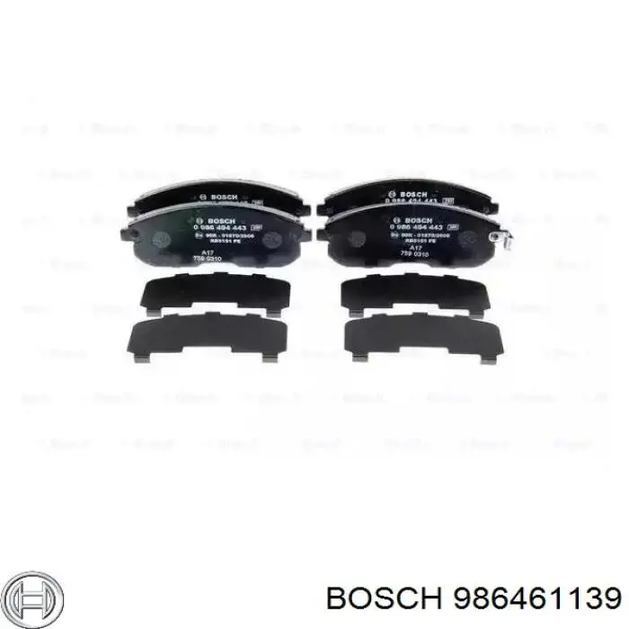 Гальмівні колодки Bosch 986461139 ціна, від 18.04 USD