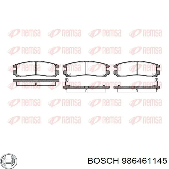 Задні гальмівні колодки Bosch 986461145 ціна, від 15.11 USD