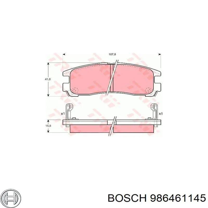 Купити 986461145 Bosch Задні колодки