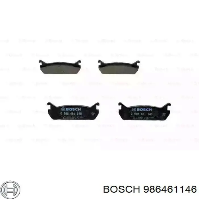 Колодки гальмові задні, дискові 986461146 Bosch