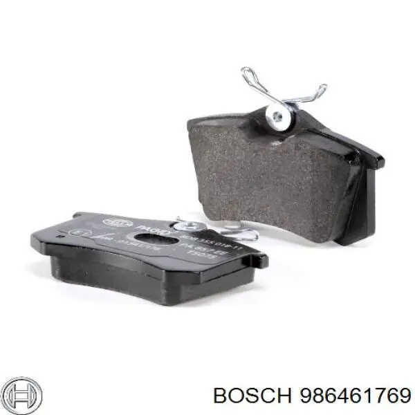 986461769 Bosch Колодки гальмівні задні, дискові