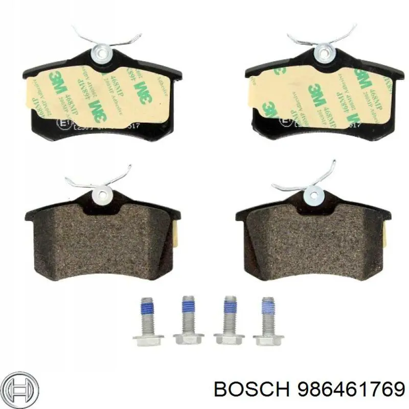 Задні гальмівні колодки 986461769 Bosch