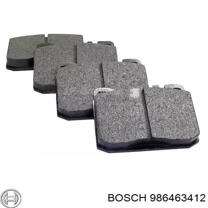 Купити 986463412 Bosch Колодки гальмівні передні, дискові
