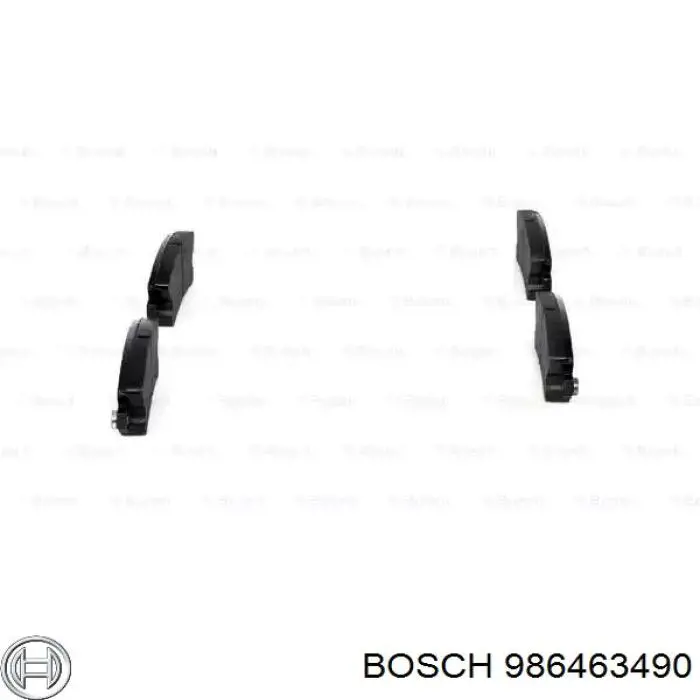 986463490 Bosch Колодки гальмівні задні, дискові