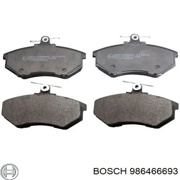 986466693 Bosch колодки гальмівні передні, дискові
