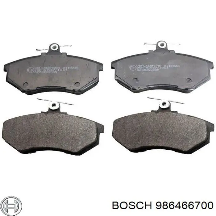 Передні тормозні колодки 986466700 Bosch