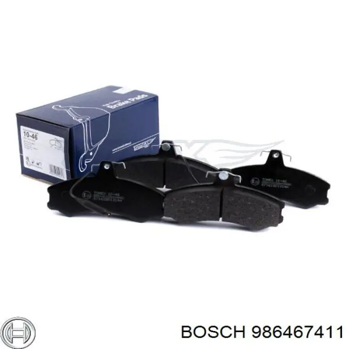 986467411 Bosch Передні гальмівні колодки