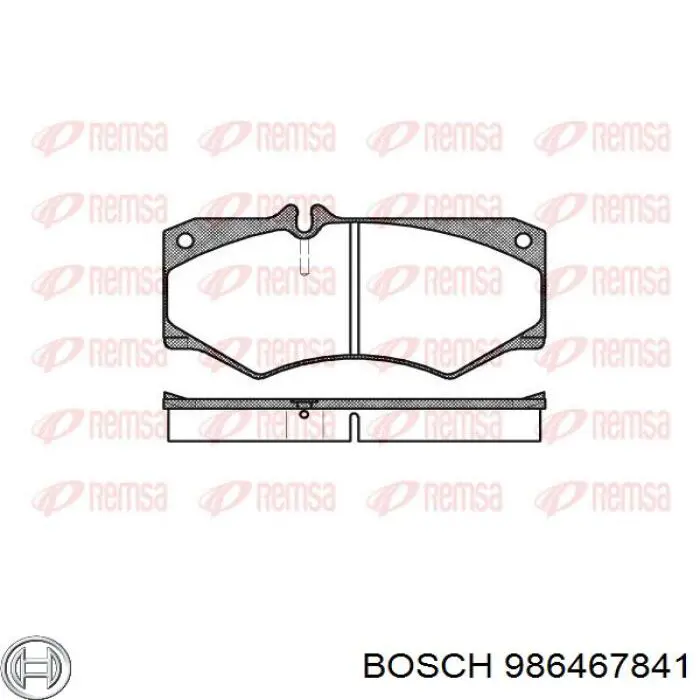 Купити 986467841 Bosch Колодки гальмівні передні, дискові