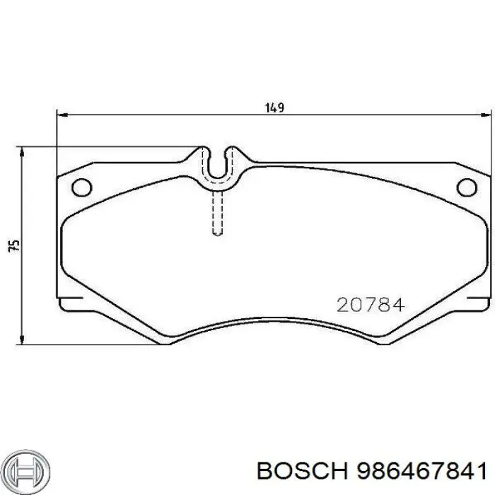 Гальмівні колодки Bosch 986467841 ціна, від 16.06 USD