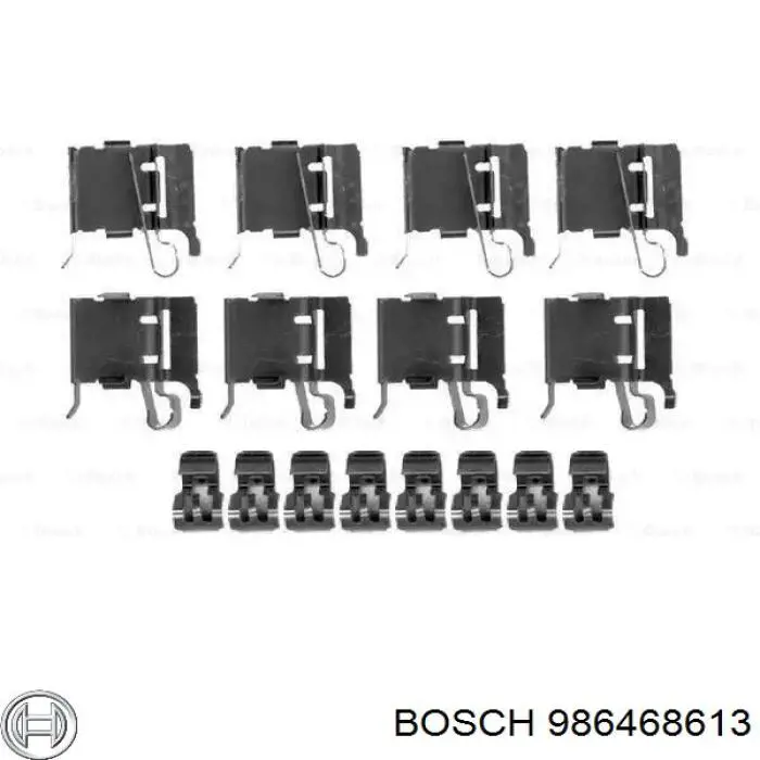 986468613 Bosch колодки гальмівні передні, дискові