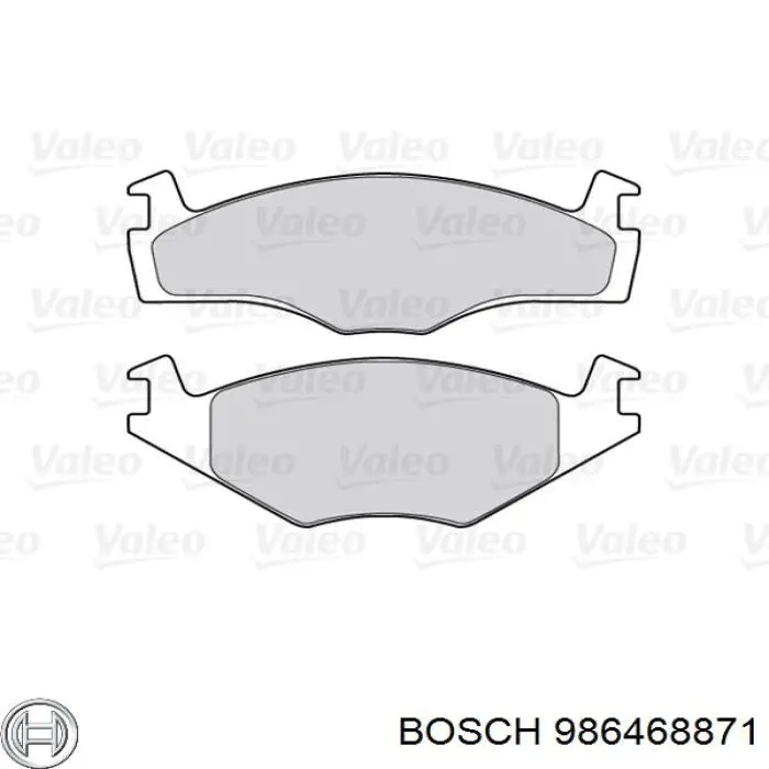 986468871 Bosch Передні гальмівні колодки