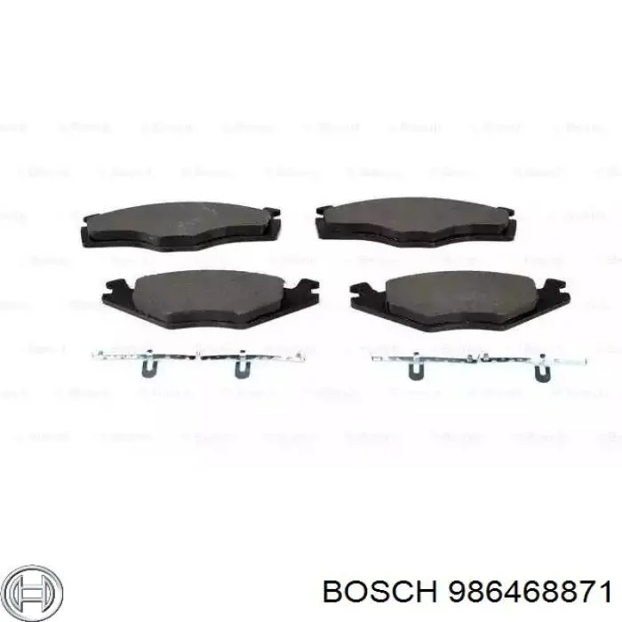 Гальмівні колодки Bosch 986468871 ціна, від 12.69 USD