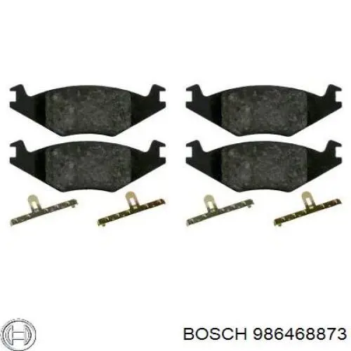 Гальмівні колодки Bosch 986468873 ціна, від 13.09 USD