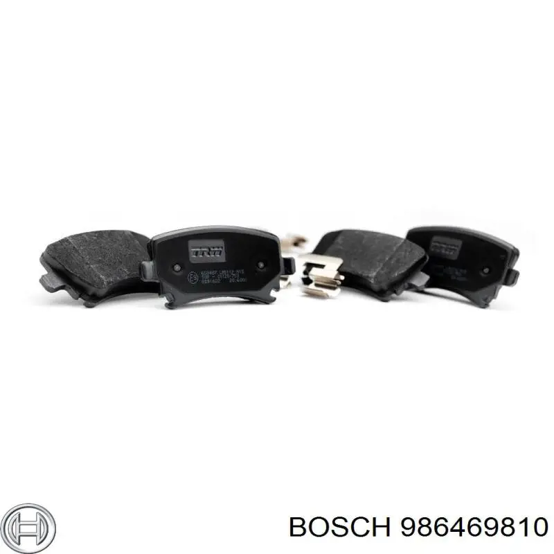Задні гальмівні колодки 986469810 Bosch