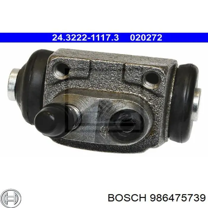 986475739 Bosch циліндр гальмівний колісний/робітник, задній
