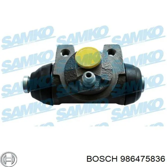 Циліндр гальмівний колісний/робітник, задній 986475836 Bosch
