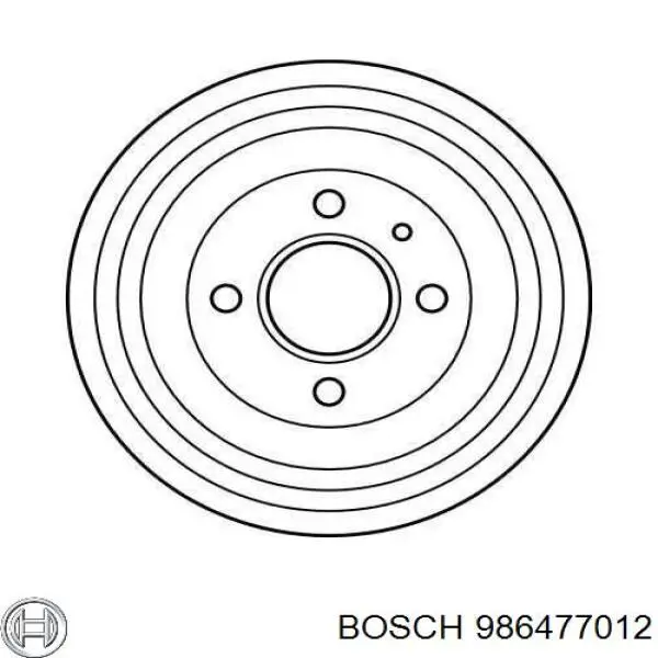 986477012 Bosch барабан гальмівний задній