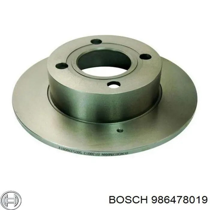 986478019 Bosch диск гальмівний задній