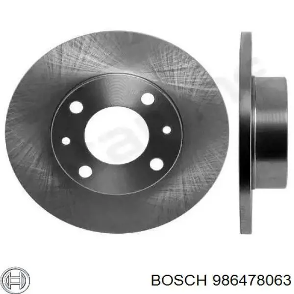 986478063 Bosch Гальмо дискове переднє