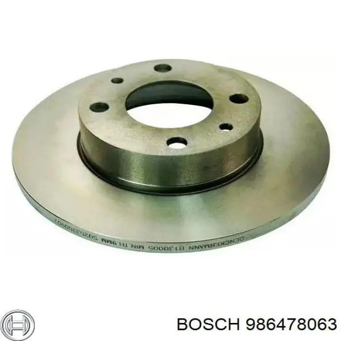 Диск переднього гальма Bosch 986478063 ціна, від 17.64 USD