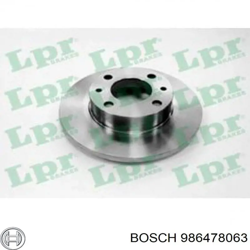 Гальмівні диски передні 986478063 Bosch