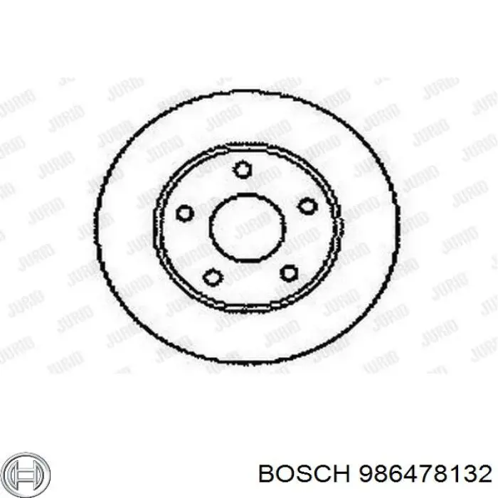 Гальмівні диски 986478132 Bosch