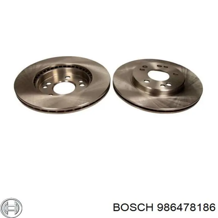 Диск гальмівний передній 986478186 Bosch