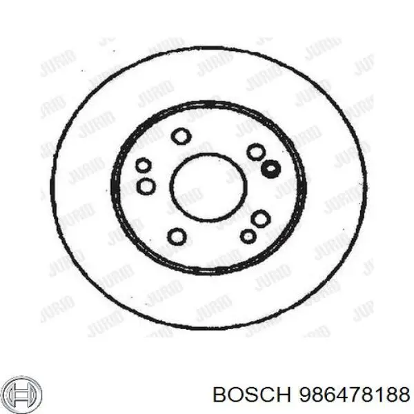 Задні дискові гальма Bosch 986478188 ціна, від 21.97 USD
