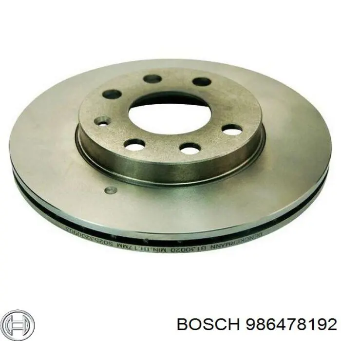 986478192 Bosch Гальмо дискове переднє