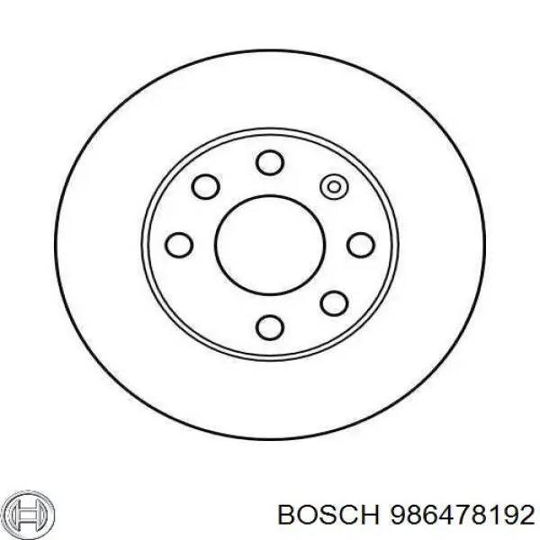 Диск переднього гальма Bosch 986478192 ціна, від 23.79 USD