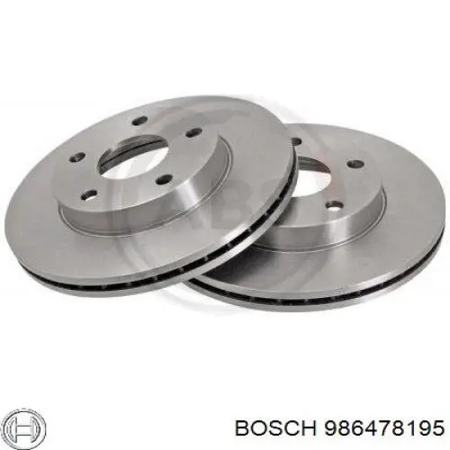 986478195 Bosch Гальмо дискове переднє