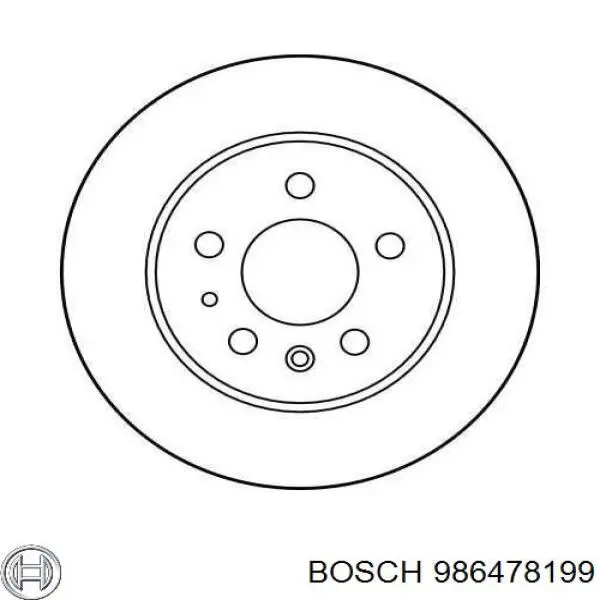 Диск гальмівний задній 986478199 Bosch