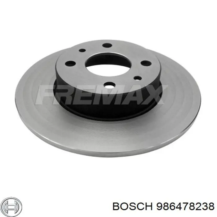 986478238 Bosch диск гальмівний задній