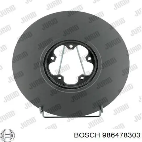 Диск переднього гальма Bosch 986478303 ціна, від 39.91 USD