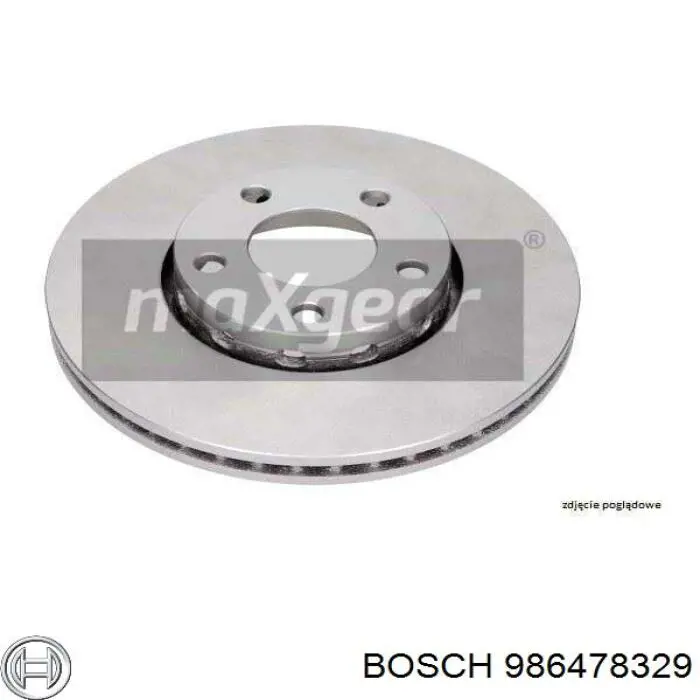 Диск переднього гальма Bosch 986478329 ціна, від 22.58 USD