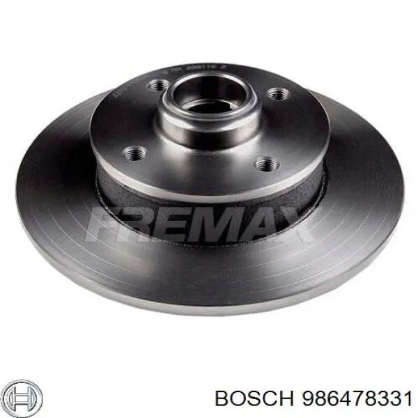 Купити 986478331 Bosch Диск заднього гальма