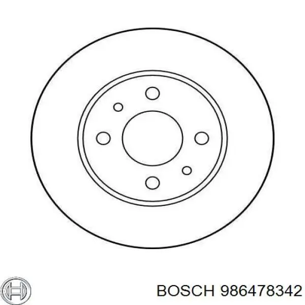 986478342 Bosch Дискові гальма