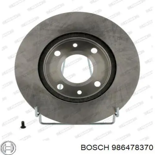 Диск переднього гальма Bosch 986478370 ціна, від 28.18 USD