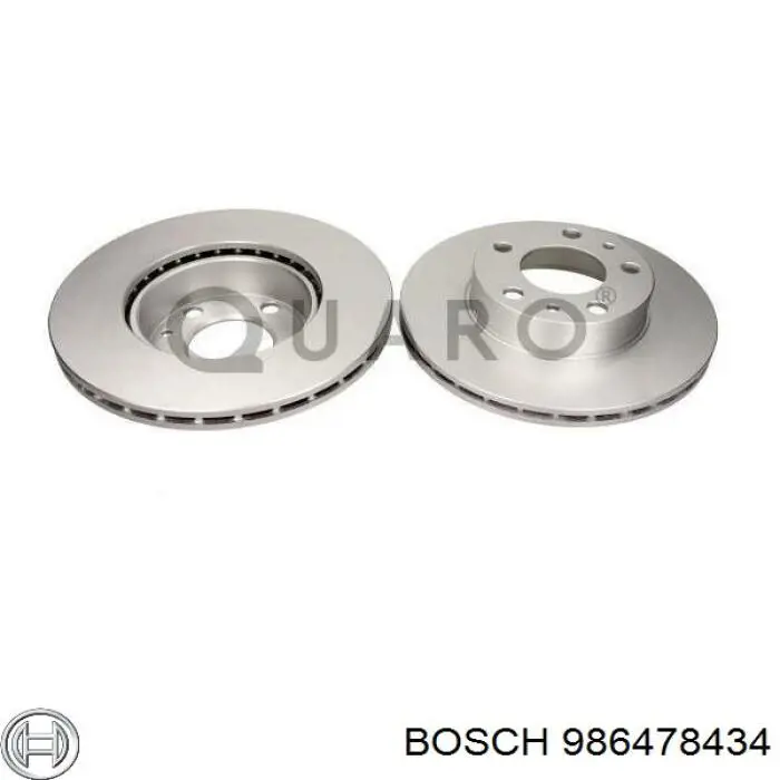 Гальмівні диски передні 986478434 Bosch