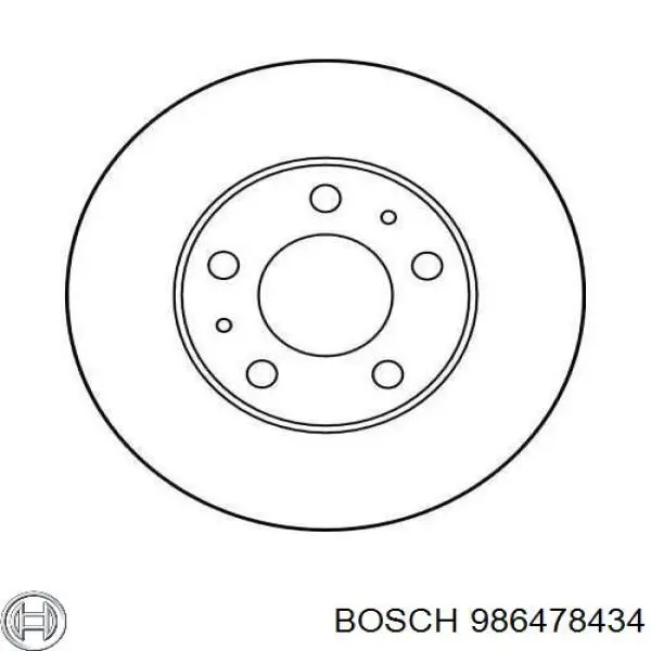 Диск переднього гальма Bosch 986478434 ціна, від 46.87 USD
