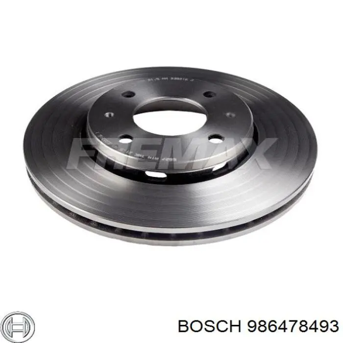 986478493 Bosch Гальмо дискове переднє